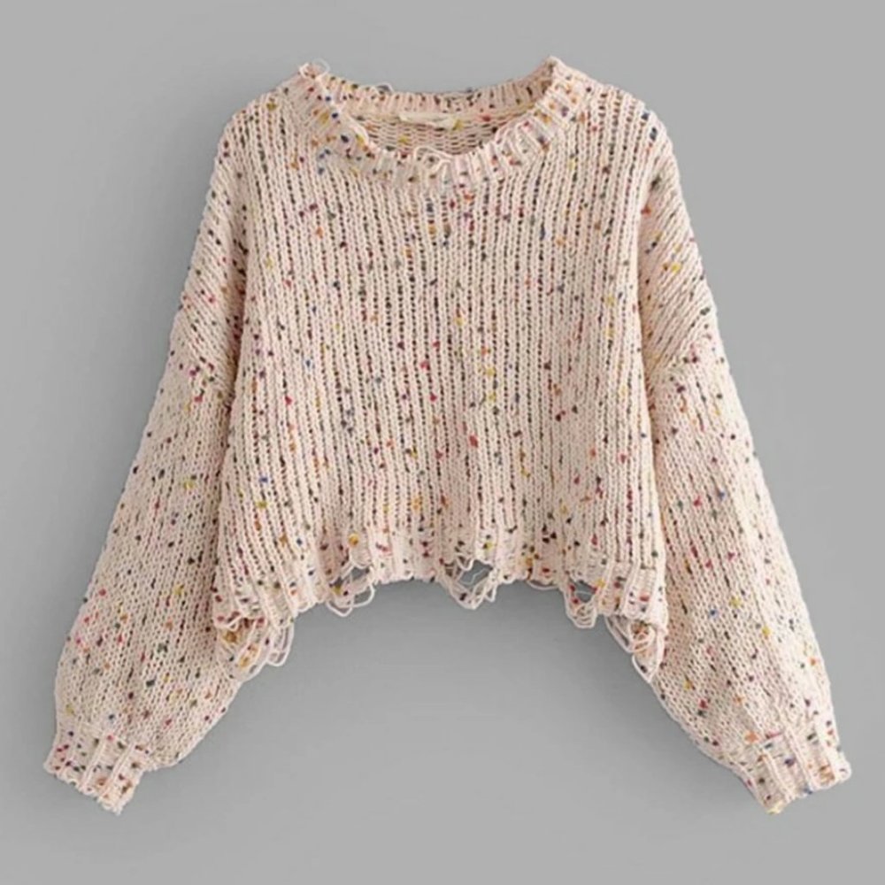 Shein Distressed Sweater